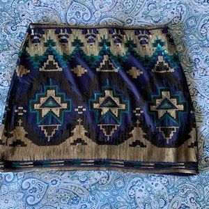 Geometric art-deco sequin mini skirt